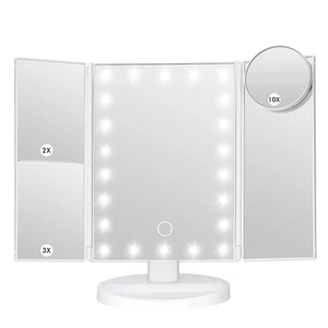 Makeup Mirror Vanity Mirror with Lights, Bathroom Adjustable Brightness Mirro... - Picture 1 of 6