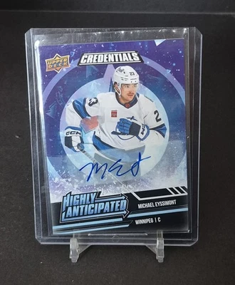 2022-23 Upper Deck Credentials Michael Eyssimont Highly Anticipated Auto HA-39 - Image 1 of 2