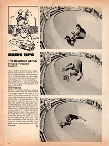 1978 • Doug Schneider secuencia revista recorte impresión • monopatín años 70 ADS68 - Imagen 1 de 2