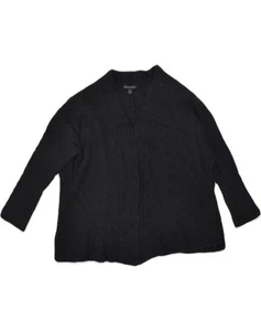 BANANA REPUBLIC Womens Cardigan Sweater UK 16 Large Black Wool AI17 - Picture 1 of 3
