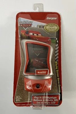 NEW Disney Pixar Cars Lightning McQueen Night Light Energizer Auto On/Off LED - Image 1 of 4