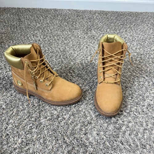 Stivali impermeabili Timberland Heritage 6" 7 5 grano nabuk oro stringati combattimento
