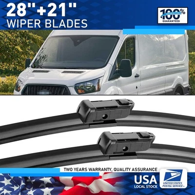 Limpiaparabrisas delantero premium de 28" y 21" para Ford Transit-250 2015-2021 Foto 1 de 4