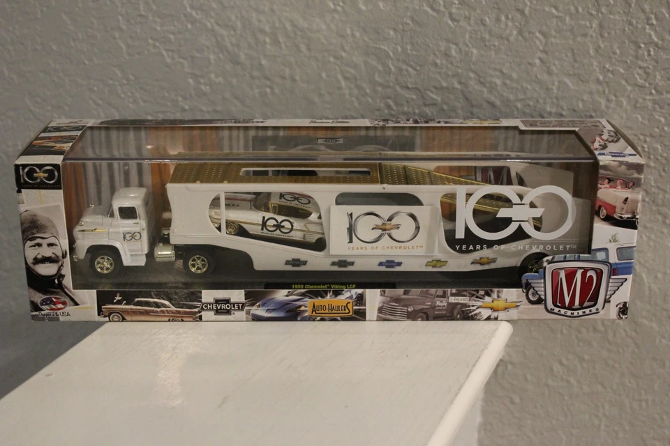 M2 CHASE 100 Years of Chevrolet 1959 Viking LCF & 1958 Impala 11-12 NEW IN BOX - Image 1 of 4