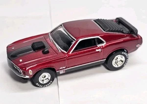 Hot Wheels 2007 Holiday Rods Ford Mustang Mach 1 Red Real Riders - Picture 1 of 6