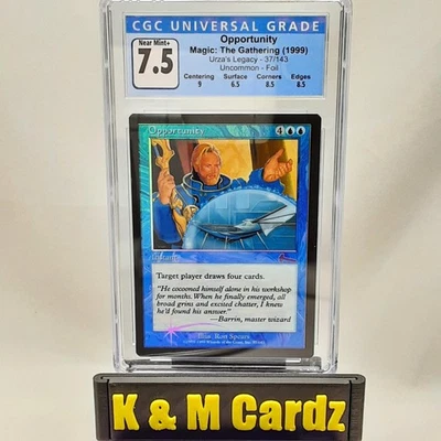 MTG - Urza's Legacy - Opportunity - Foil - Graded - CGC 7.5 - Image 1 of 4