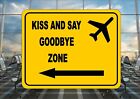Airport Reproduction Sign, Departures Airport Novelty Arrivals Signs Hen & Stag