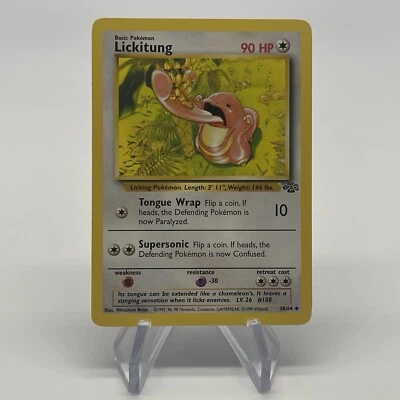 Lickitung 38/64  - Uncommon - WoTC Vintage Jungle Set Pokemon Card NM/LP - Image 1 of 2