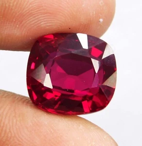 Natural Ruby 16.80 Ct Cushion Cut Red Gemstone Certified from Mozambique - Picture 1 of 6