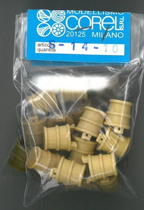 COREL SECCHIELLO 14 MM-CONF.10 PZ S-14 - MODELLISMO NAVALE - Immagine 1 di 1