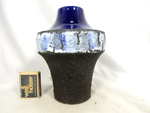 Well shaped 60´s Carstens " Fat Lava " Keramik Heinz Siery Design vase 17 cm - Bild 1 von 20