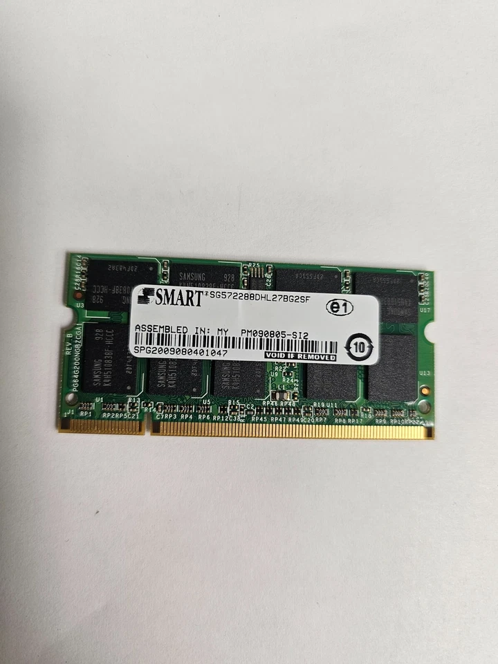 Smart SG572288DHL27BG2S 1Gb SO-DIMM ECC Memory Module - Image 1 of 1