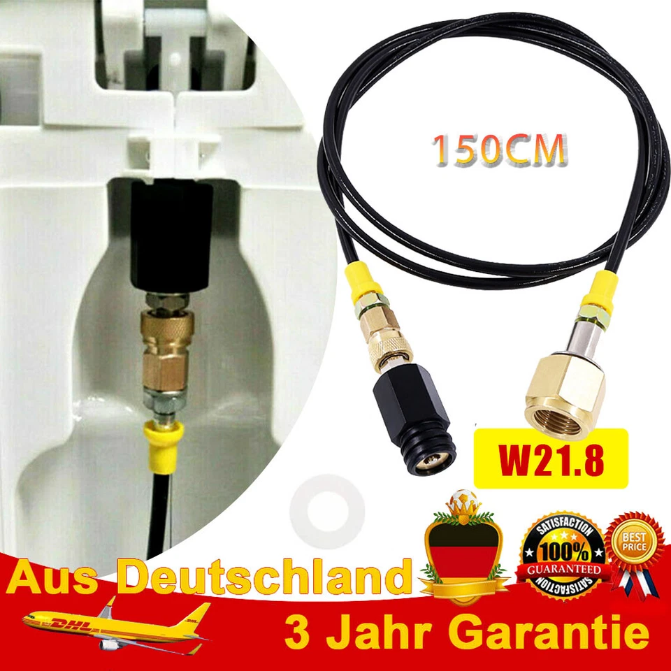 Für Sodastream Soda Maker Club Externer Schlauch Adapter-Kit CGA320 W21.8 CO2 DE - Bild 1 von 4