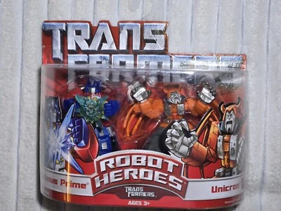 Hasbro Transformers Robot Heroes OPTIMUS PRIME & UNICRON 2006 - Image 1 of 2