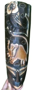 Máscara Búho Tiki Madera Decoración Colgante Pared Barra Tribal Elefante Africano Pintura Tallada - Imagen 1 de 10