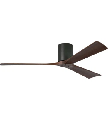 Matthews Fan Company IR3H-BK-WA-60 Irene Indoor Ceiling Fan Matte Black Walnut - Image 1 of 4