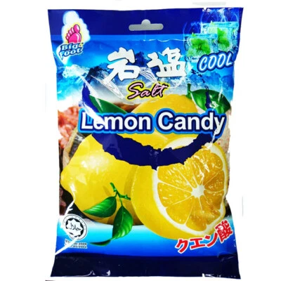 [BIG FOOT] Sea Salt Lemon Mint Cool Individually Wrapped Hard Candy 135g NEW - Image 1 of 3