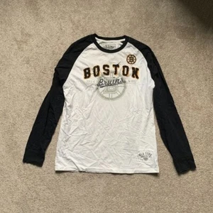 Boston Bruins Black and White Long Sleeve - Picture 1 of 6
