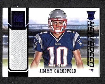 Jimmy Garoppolo 2014 Panini Elite New Breed Materials Patch /99 RC Patriot 90491 - Image 1 of 2
