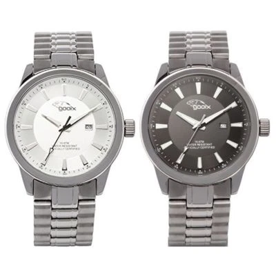 Orologio Solo Tempo Uomo GOOIX GX0600390B GX0600391B Cassa e Cinturino Acciaio Foto 1 de 2