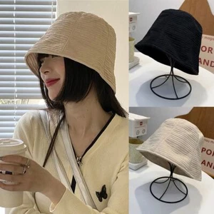 Summer Sunscreen Sun Protection Fisherman Hat Bucket Hat Basin Hat Beach Cap - Picture 1 of 11