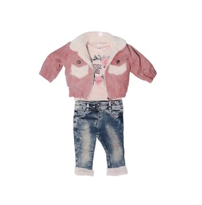 toddler clothes, Girls Jacket+T-shirt+pants, tracksuit Outfit set 3pcs. - Picture 1 of 3
