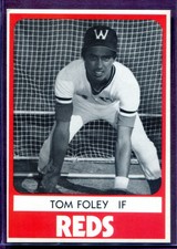 TOM FOLEY ~ 1980 Waterbury Reds TCMA Minor League #19 ~ Fort Benning Georgia 