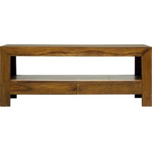 Jaipur Sheesham Indian Wood Large Plazma With 2 Drawer - 110 cm - Picture 1 of 1