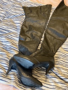 leather thigh boots for sale