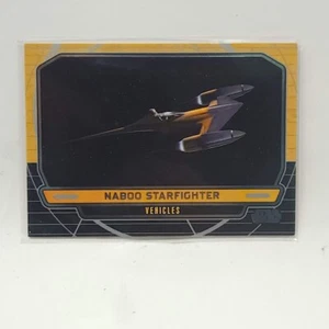 2012 Star Wars Galactic Files #245 Naboo Starfighter Vehicles Topps Card - Picture 1 of 2
