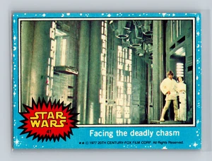 1977 Topps Star Wars Serie 1 Blue Facing the Deadly Chasm #41 - Bild 1 von 2
