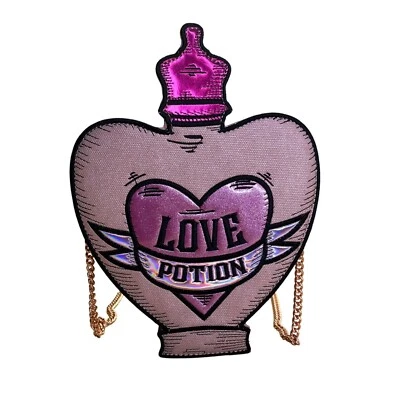 Harry Potter X Danielle Nicole Pink Chain Strap Love Potion Heart Crossbody Bag - Image 1 of 4
