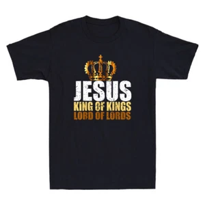 Christerest Jesus King of Kings Lord of Lords Christian Vintage Men's -Shirt Tee - Picture 1 of 8