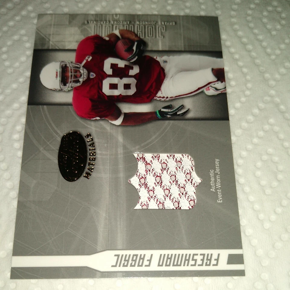 Bryant Johnson 2003 Certified Freshman Fabric Jersey Rookie #FF-168 Cardinals - Image 1 of 1