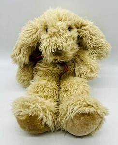 Fiesta Cuddle Dog Puppy Tan 16 inch Stuffed Animal Long Ears Shaggy Fur 11908 - Picture 1 of 6
