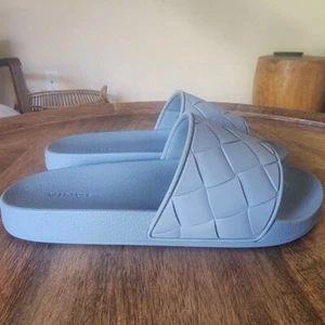 Vince Woven High Water Blue Watley Eva Slides Sandals Womens 9 / Mens 7 - Picture 1 of 12