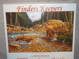 Rompecabezas Derk Hansen Finders Keepers Bear 1000 piezas 19' X 30" SunsOut EE. UU. - Imagen 1 de 12