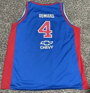 Detroit Pistons Reversible Dumars Hamilton Jersey Large Custom Made - Picture 1 of 5