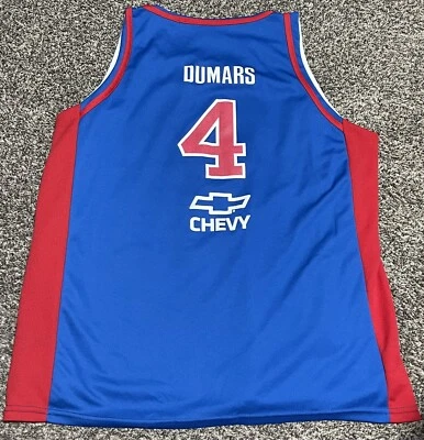 Detroit Pistons Reversible Dumars Hamilton Jersey Large Custom Made - Image 1 of 4