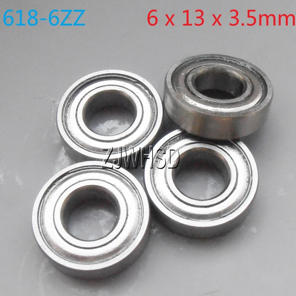 4pcs 618-6zz Sealed Bearing ID: 6 OD: 13 W: 3.5 mm for TAMIYA TRAXXAS ALIGN DIY - Image 1 of 1