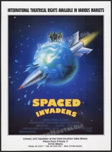 SPACED INVADERS__Original 1990 Trade AD / poster__Ariana Richards__Royal Dano - Picture 1 of 1
