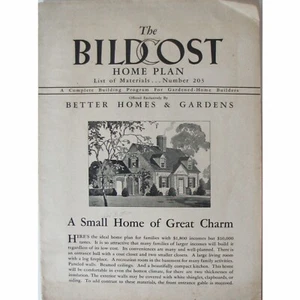 Bildcost Home Plan Brochure 1932 Material List Number 203 Better Homes & Gardens - Imagen 1 de 5