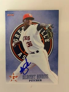 Albert Abreu 2015 Signed Greenville Astros Team Card - Picture 1 of 1