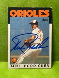 1986 Topps #575 Mike Boddicker - TTM Signed - VSC of Tarzana - Picture 1 of 3