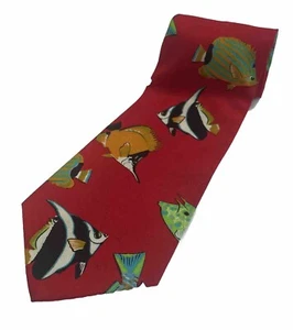 Joe Boxer Neckwear Tie Joes Sandwashed Sushi Fish Necktie 57 inches 4 inches - Picture 1 of 5