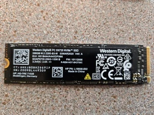 Western Digital 256GB M.2 NVMe Internal Laptop SSD Tested, Wiped - PC SN730 - Afbeelding 1 van 1