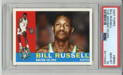 2007 TOPPS THE MISSING YEARS #BR60 BILL RUSSELL CARD CELTICS PSA 10 LOW POP RARE - Image 1 of 2