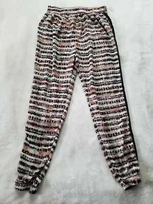 Abercrombie Fitch Mujer M Rayas Sueltas Elastizadas Leggings Yoga Joggers Viscosa Foto 1 de 4