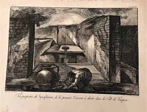Pompeii Piranesi Francesco. First Tavern, Sterquilinium. Paris 1804 - Picture 1 of 1