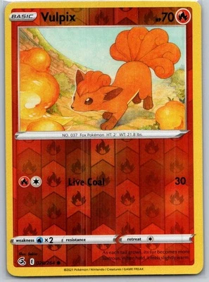 Vulpix (28) 028/264 Reverse Holo SWSH08: Fusion Strike NM - Image 1 of 2